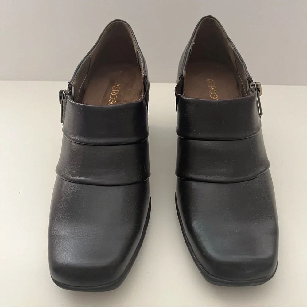 NEW Aerosoles Womens Dark Brown Sz 5.5  Side Zip Ankle Comfort Bootie Shooties